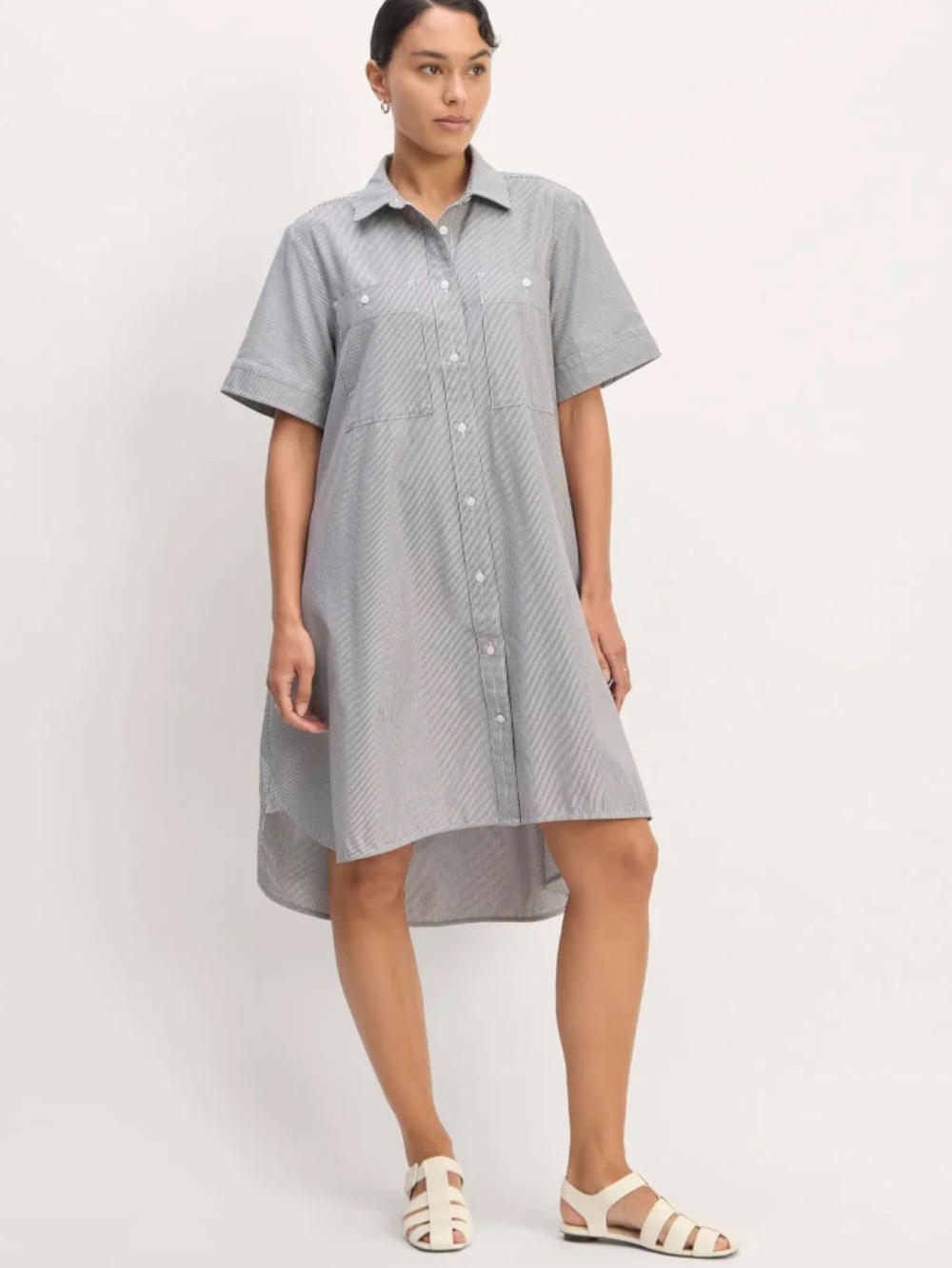 Everlane Daytripper striped shirt dress sz medium